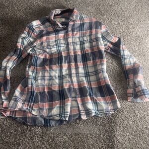 American Eagle Outfitters Classic Fit Size Medium Mens Plaid Long Sleeve